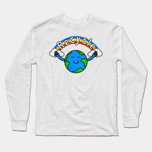 Peace and Recycle Long Sleeve T-Shirt